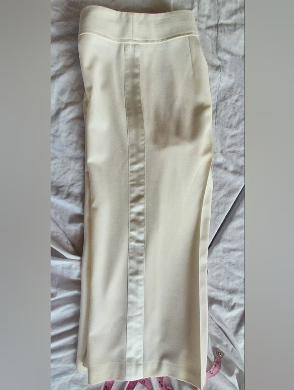 BCBGmaxazria Cream Cropped Tuxedo Pants 4
